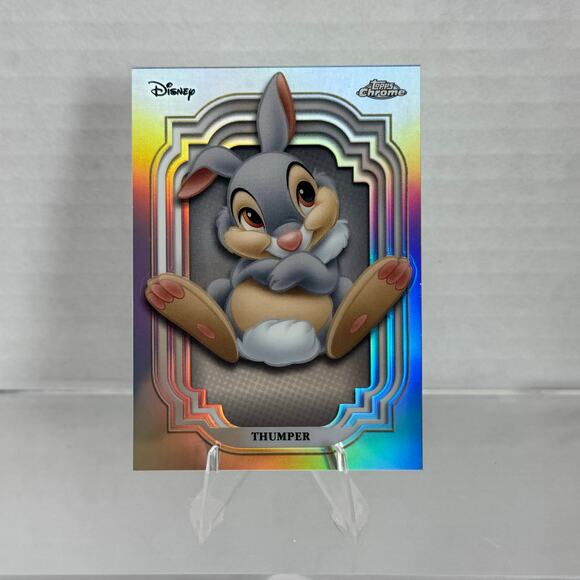 Disney Topps Chrome 2024 Thumper Bambi Movie Refractor Collection - Picture 2 of 5